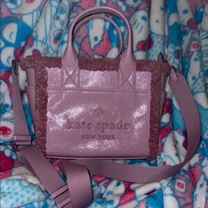 Kate Spade Pink Sherpa Tote Bag
